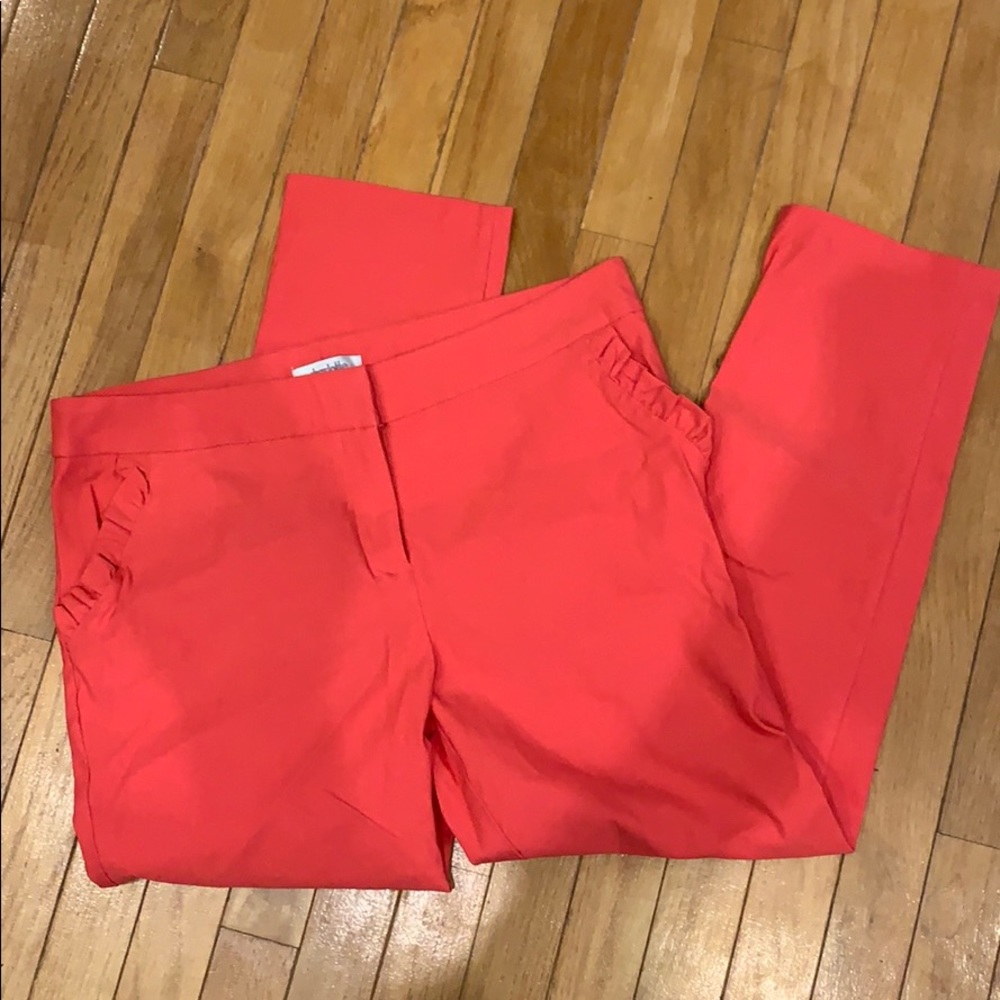 Charlotte Russe ruffled crop pants